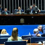 Senadores no plenário