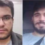 Imagem ilustrativa de dois homens lado a lado, um deles vestindo terno azul e outro camisa branca, representando candidatos com autismo.