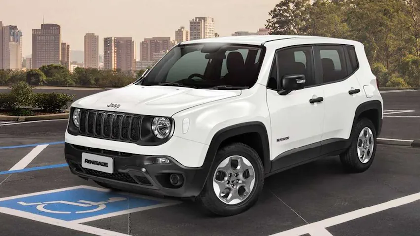 Carro Jeep Renegate na cor branca