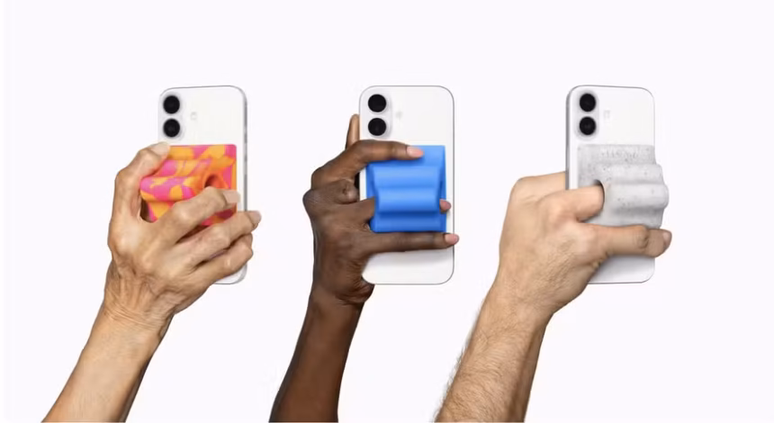 Mãos segurando Iphones